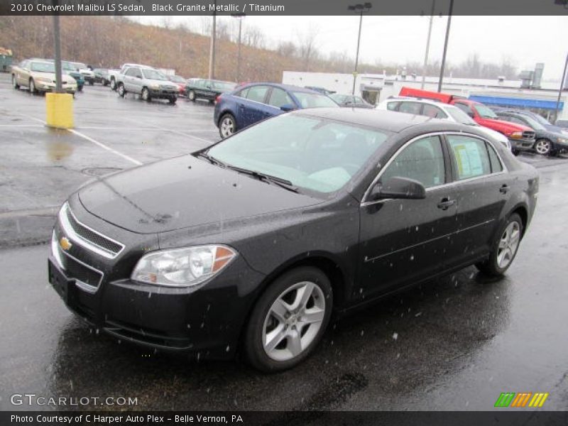 Black Granite Metallic / Titanium 2010 Chevrolet Malibu LS Sedan