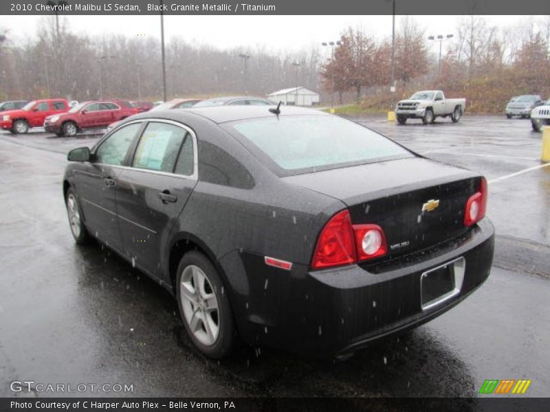 Black Granite Metallic / Titanium 2010 Chevrolet Malibu LS Sedan