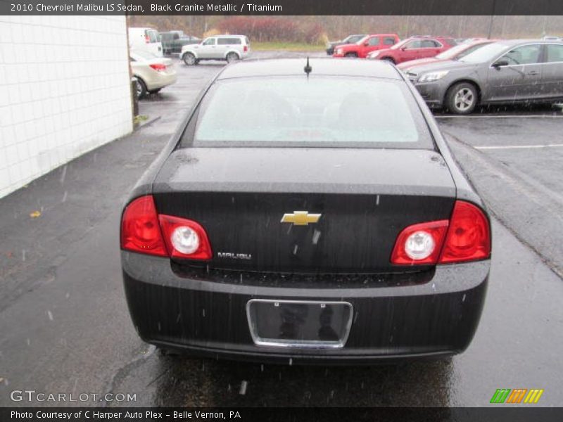 Black Granite Metallic / Titanium 2010 Chevrolet Malibu LS Sedan