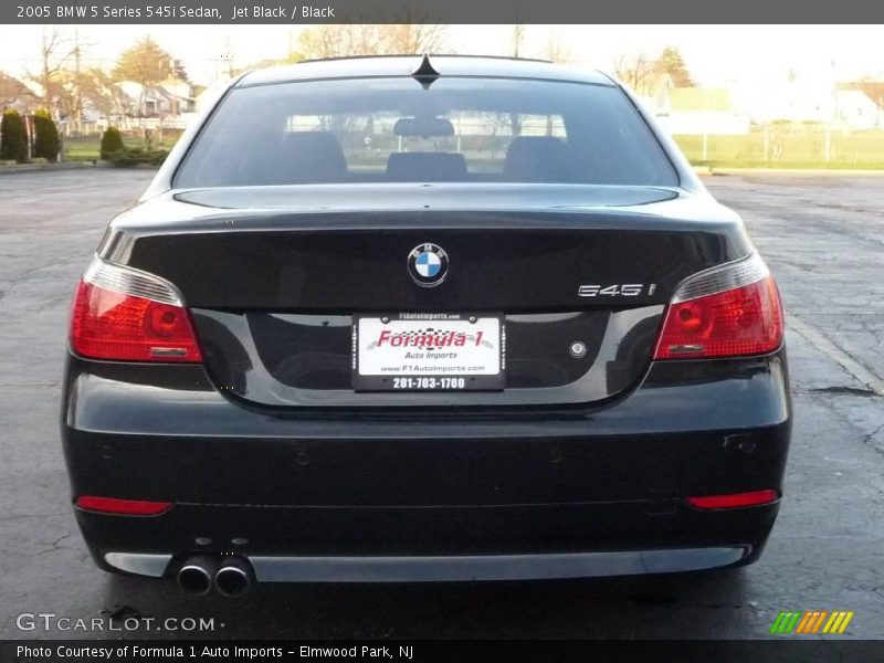 Jet Black / Black 2005 BMW 5 Series 545i Sedan