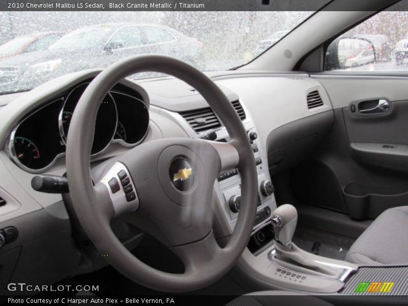 Black Granite Metallic / Titanium 2010 Chevrolet Malibu LS Sedan