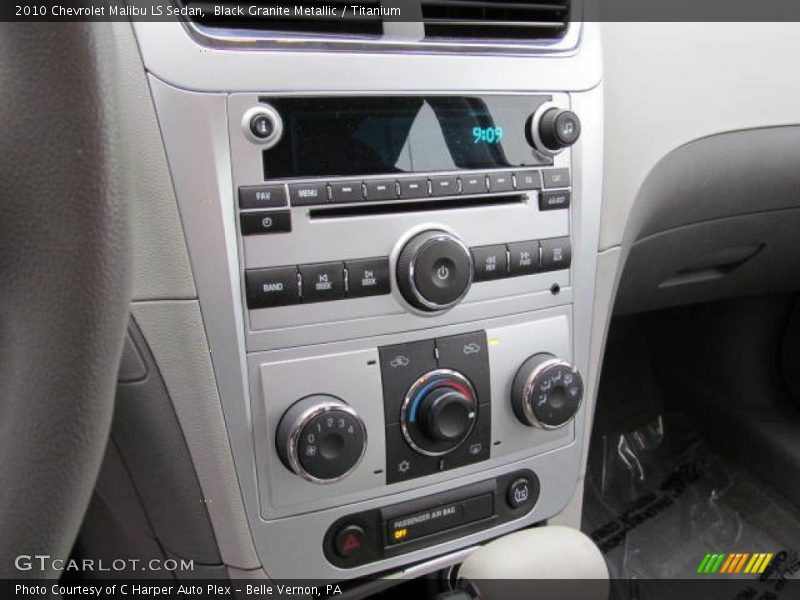 Black Granite Metallic / Titanium 2010 Chevrolet Malibu LS Sedan