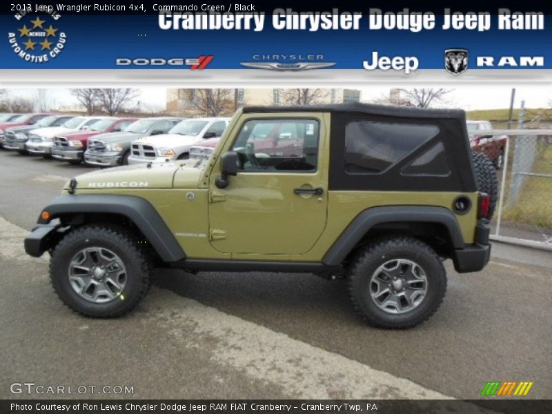 Commando Green / Black 2013 Jeep Wrangler Rubicon 4x4