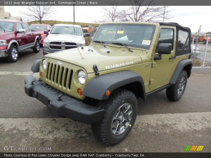 Front 3/4 View of 2013 Wrangler Rubicon 4x4