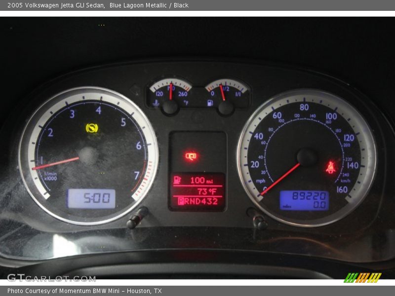 Blue Lagoon Metallic / Black 2005 Volkswagen Jetta GLI Sedan