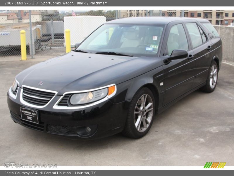Black / Parchment 2007 Saab 9-5 2.3T SportCombi Wagon