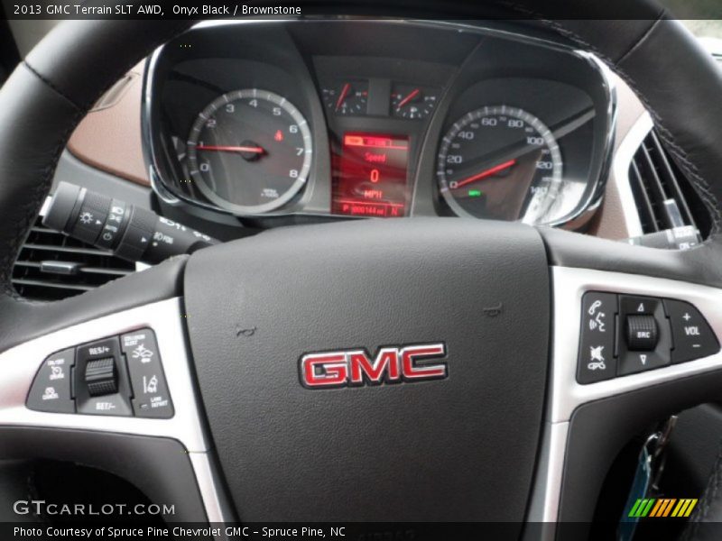 Onyx Black / Brownstone 2013 GMC Terrain SLT AWD