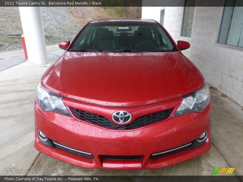 Barcelona Red Metallic / Black 2012 Toyota Camry SE