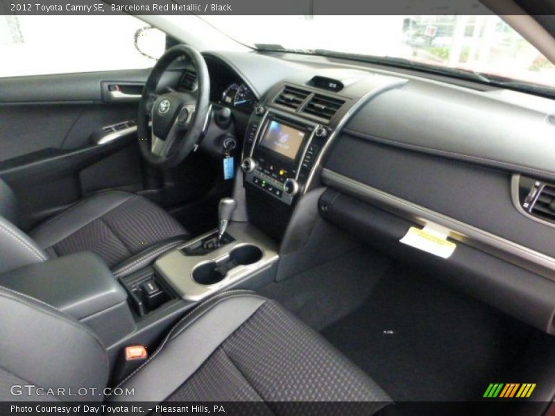 Barcelona Red Metallic / Black 2012 Toyota Camry SE