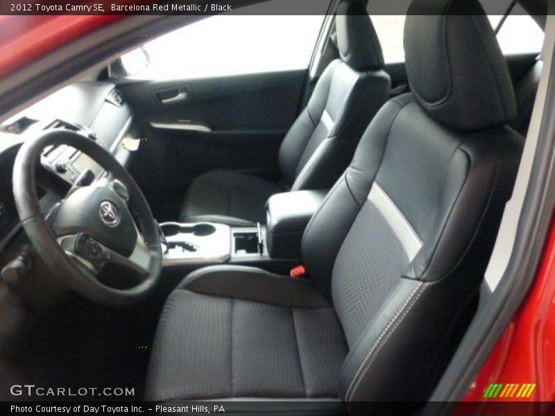 Barcelona Red Metallic / Black 2012 Toyota Camry SE