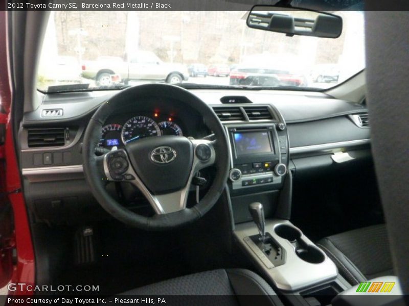 Barcelona Red Metallic / Black 2012 Toyota Camry SE