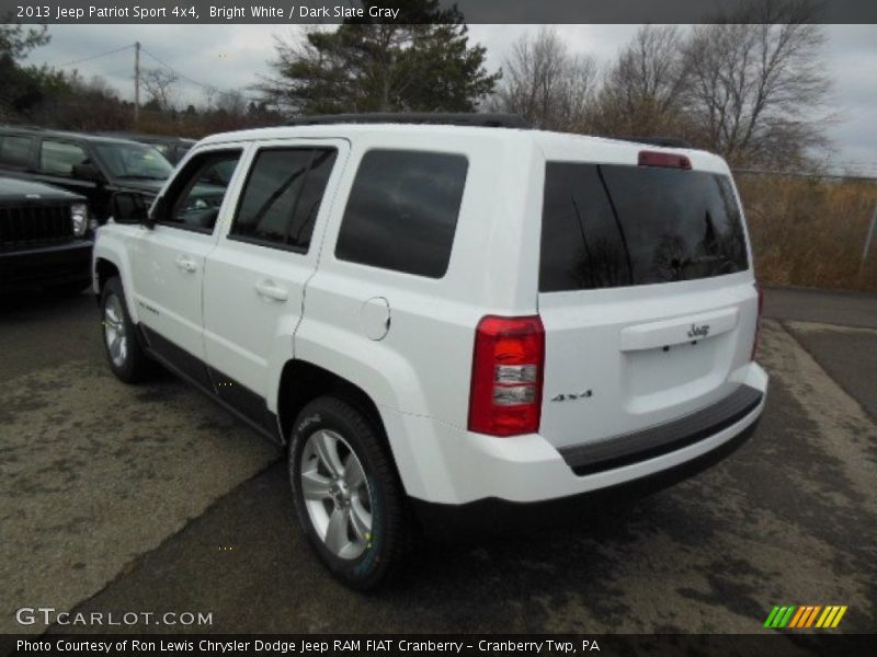 Bright White / Dark Slate Gray 2013 Jeep Patriot Sport 4x4