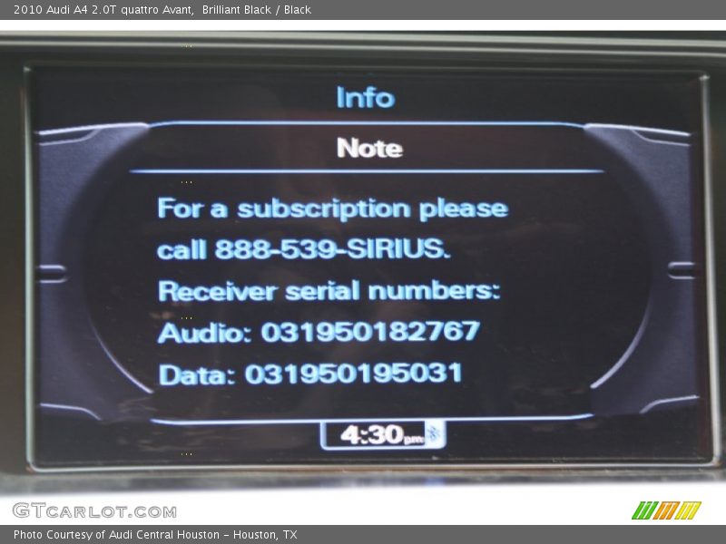 Brilliant Black / Black 2010 Audi A4 2.0T quattro Avant
