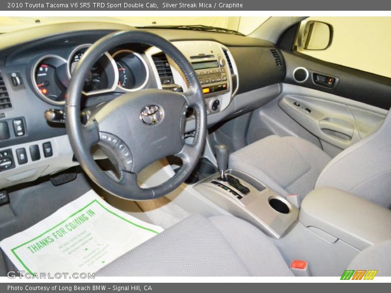 Silver Streak Mica / Graphite 2010 Toyota Tacoma V6 SR5 TRD Sport Double Cab