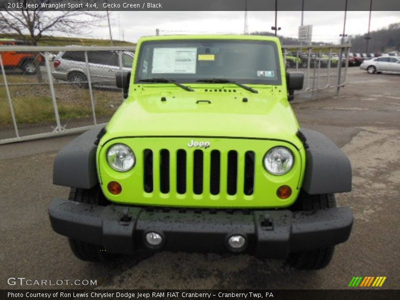 Gecko Green / Black 2013 Jeep Wrangler Sport 4x4