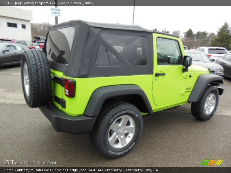 Gecko Green / Black 2013 Jeep Wrangler Sport 4x4