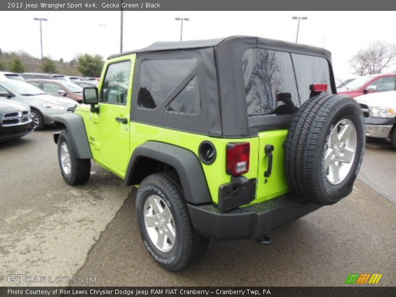 Gecko Green / Black 2013 Jeep Wrangler Sport 4x4
