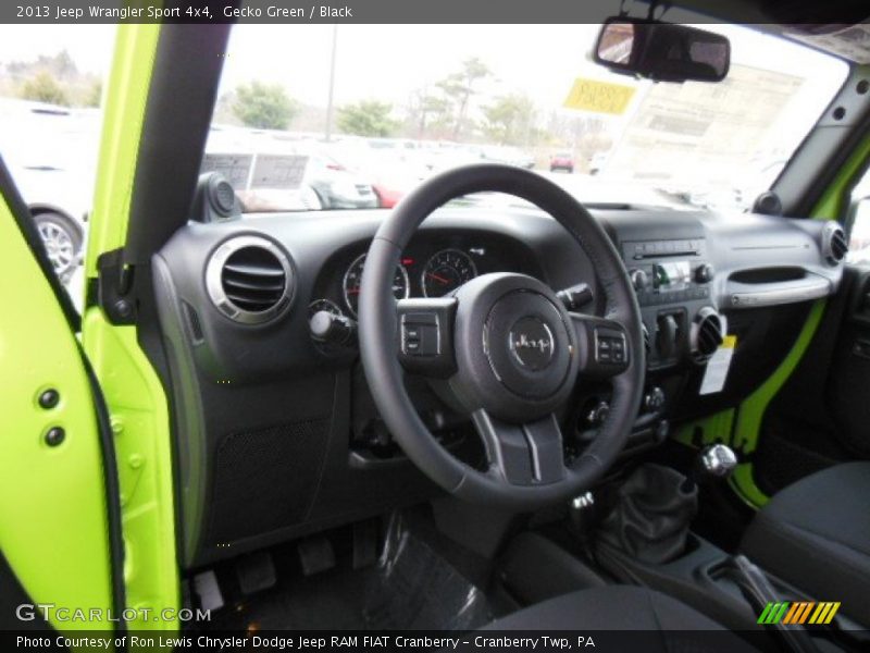Gecko Green / Black 2013 Jeep Wrangler Sport 4x4