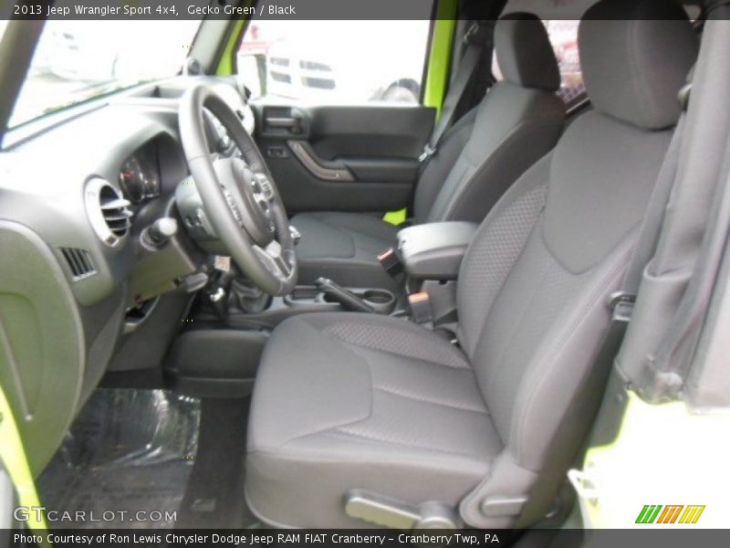 Front Seat of 2013 Wrangler Sport 4x4