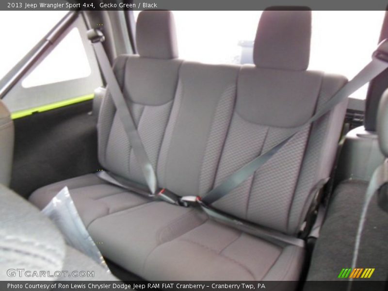 Rear Seat of 2013 Wrangler Sport 4x4