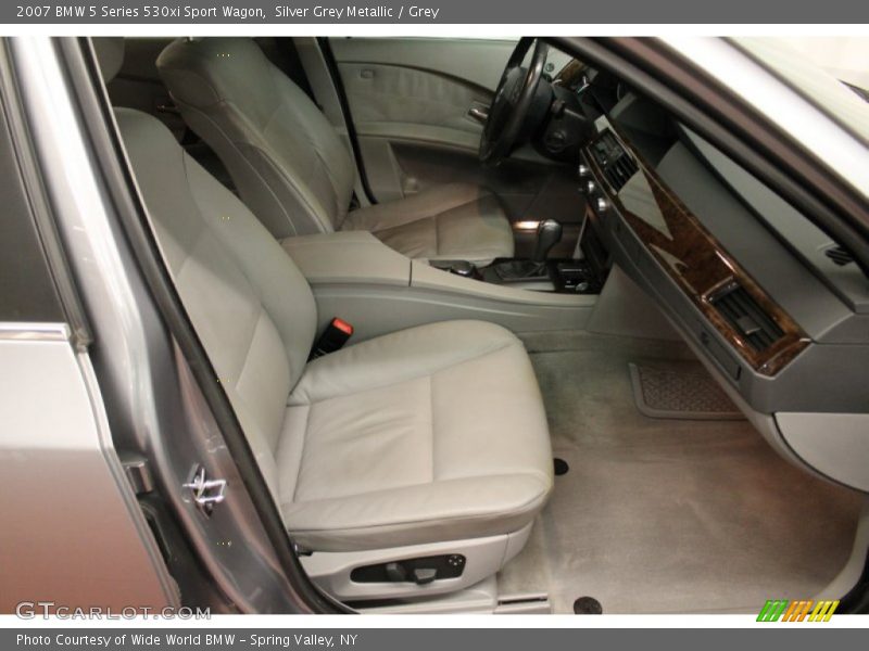 Silver Grey Metallic / Grey 2007 BMW 5 Series 530xi Sport Wagon