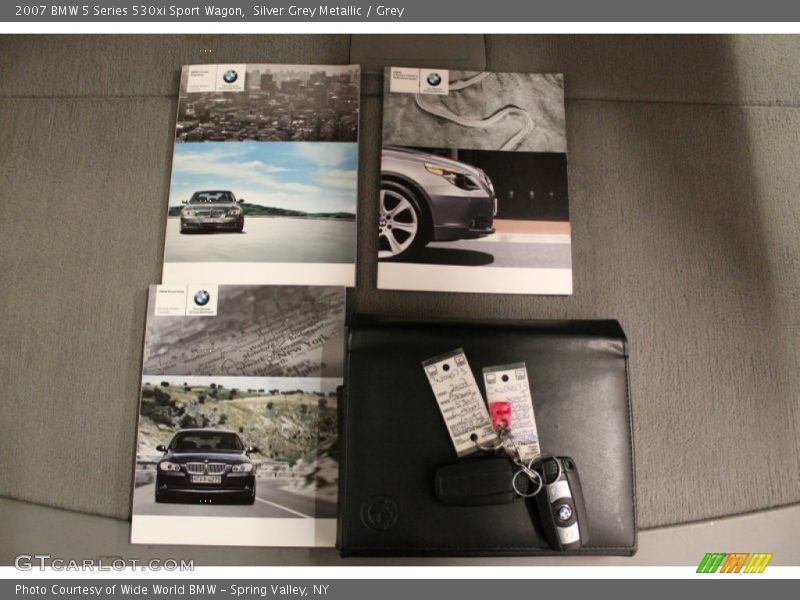 Silver Grey Metallic / Grey 2007 BMW 5 Series 530xi Sport Wagon