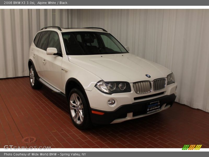 Alpine White / Black 2008 BMW X3 3.0si