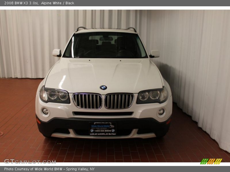 Alpine White / Black 2008 BMW X3 3.0si