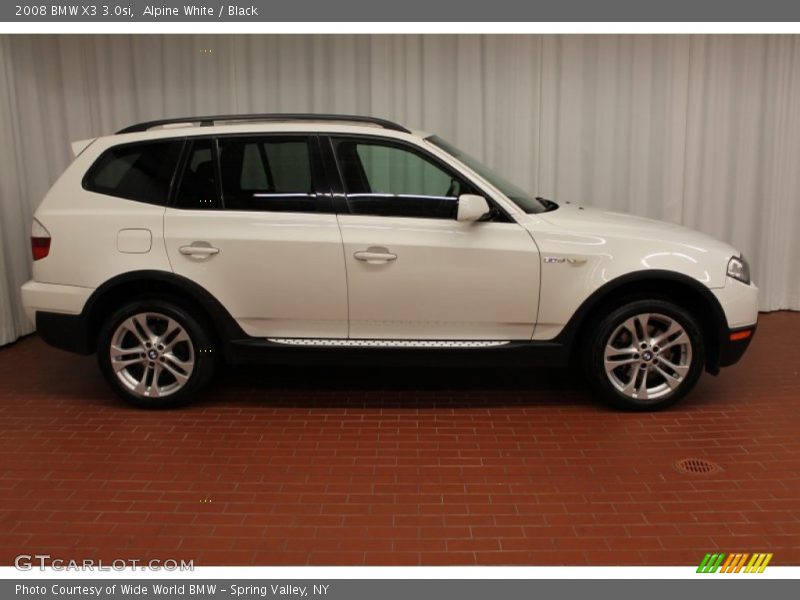 Alpine White / Black 2008 BMW X3 3.0si