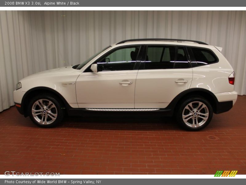 Alpine White / Black 2008 BMW X3 3.0si