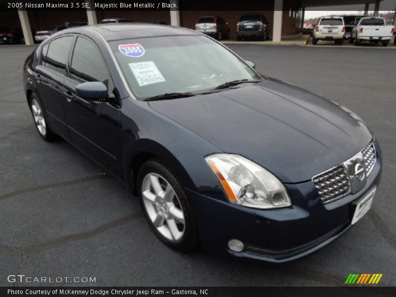 Majestic Blue Metallic / Black 2005 Nissan Maxima 3.5 SE
