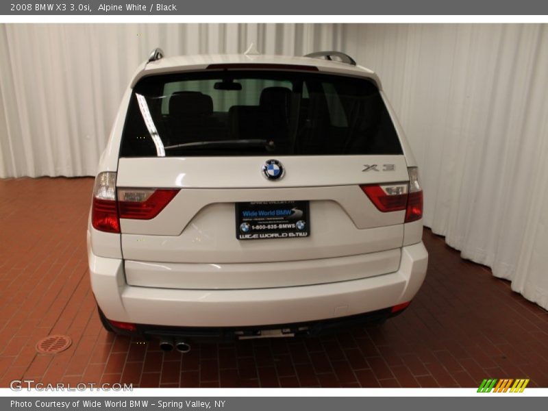 Alpine White / Black 2008 BMW X3 3.0si