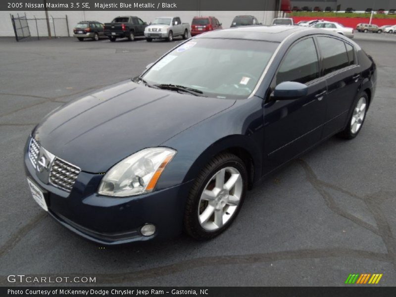 Majestic Blue Metallic / Black 2005 Nissan Maxima 3.5 SE