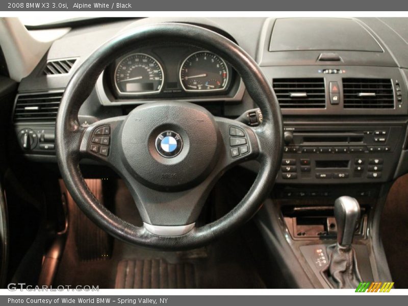 Alpine White / Black 2008 BMW X3 3.0si