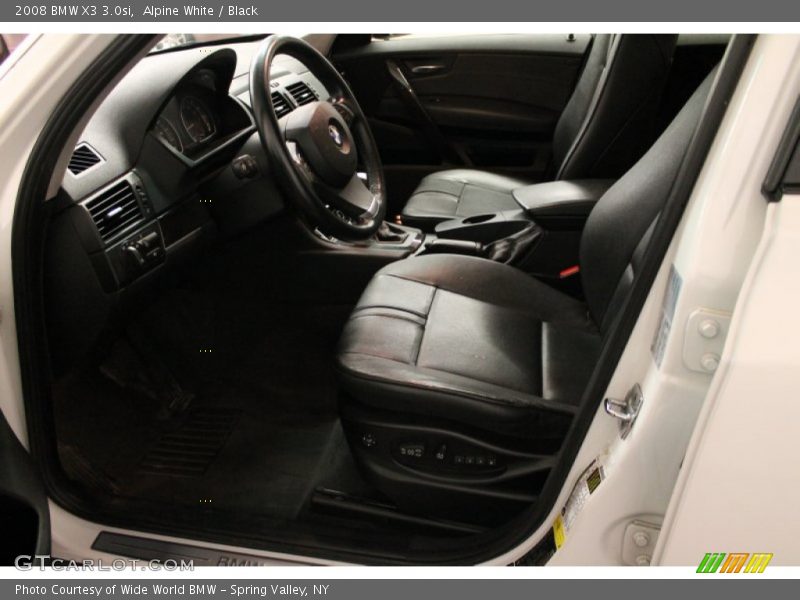 Alpine White / Black 2008 BMW X3 3.0si