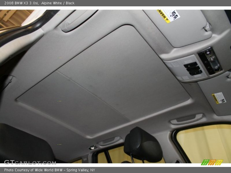 Alpine White / Black 2008 BMW X3 3.0si