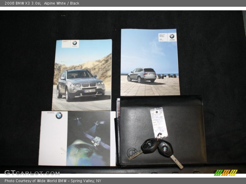 Alpine White / Black 2008 BMW X3 3.0si
