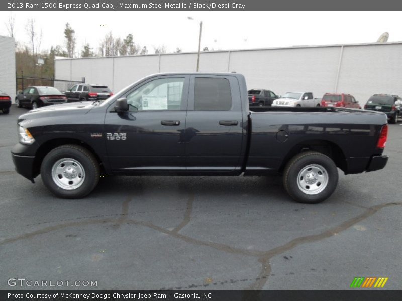 Maximum Steel Metallic / Black/Diesel Gray 2013 Ram 1500 Express Quad Cab
