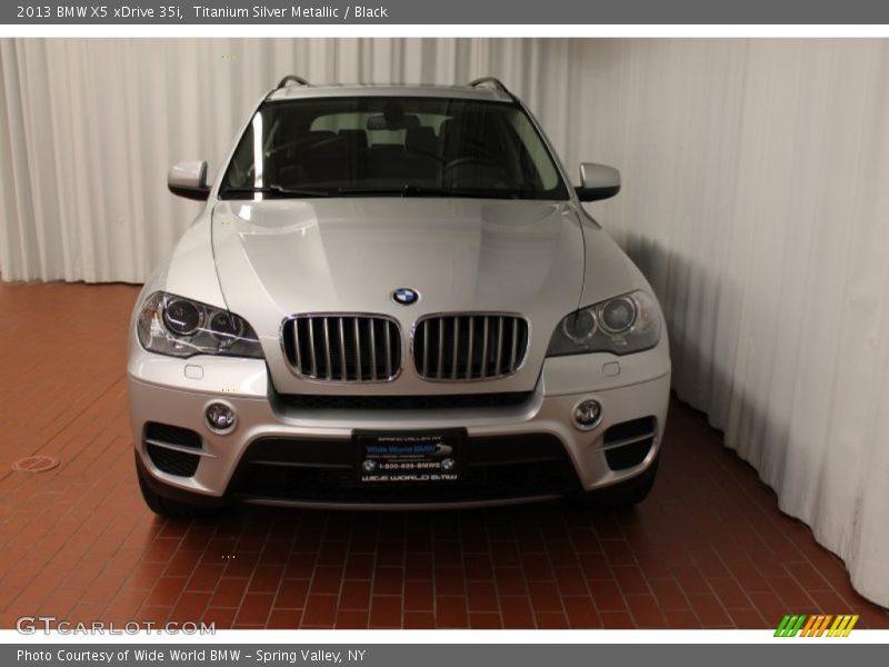 Titanium Silver Metallic / Black 2013 BMW X5 xDrive 35i