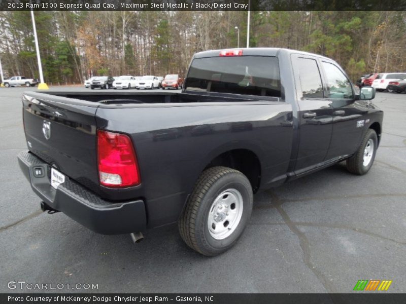 Maximum Steel Metallic / Black/Diesel Gray 2013 Ram 1500 Express Quad Cab