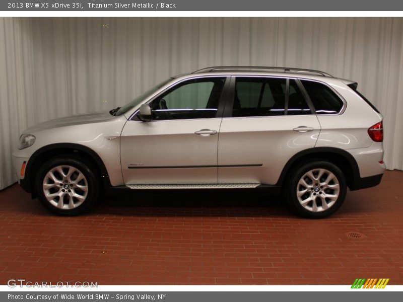 Titanium Silver Metallic / Black 2013 BMW X5 xDrive 35i