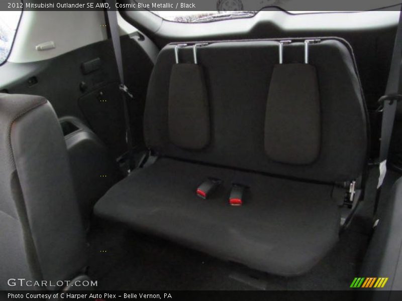 Cosmic Blue Metallic / Black 2012 Mitsubishi Outlander SE AWD