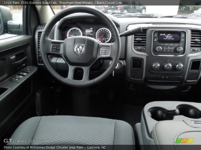 Maximum Steel Metallic / Black/Diesel Gray 2013 Ram 1500 Express Quad Cab