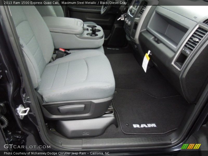 Maximum Steel Metallic / Black/Diesel Gray 2013 Ram 1500 Express Quad Cab