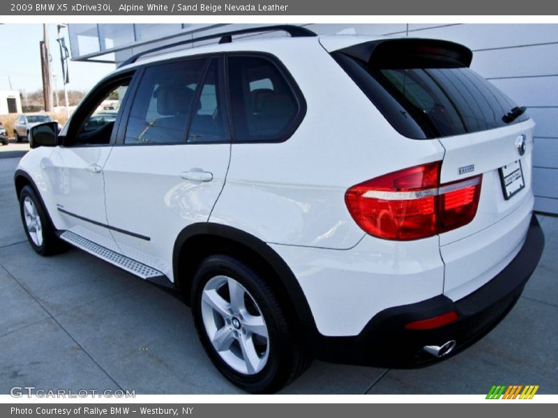 Alpine White / Sand Beige Nevada Leather 2009 BMW X5 xDrive30i