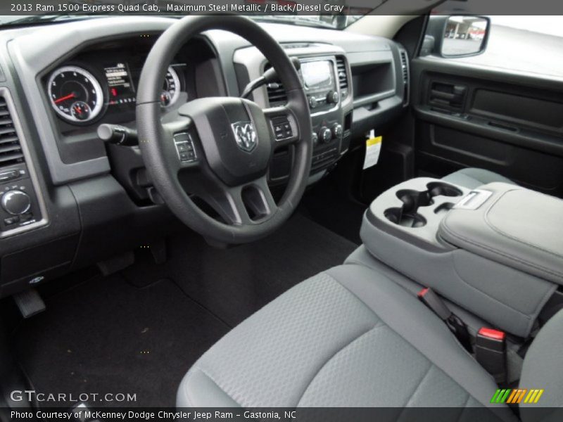 Maximum Steel Metallic / Black/Diesel Gray 2013 Ram 1500 Express Quad Cab