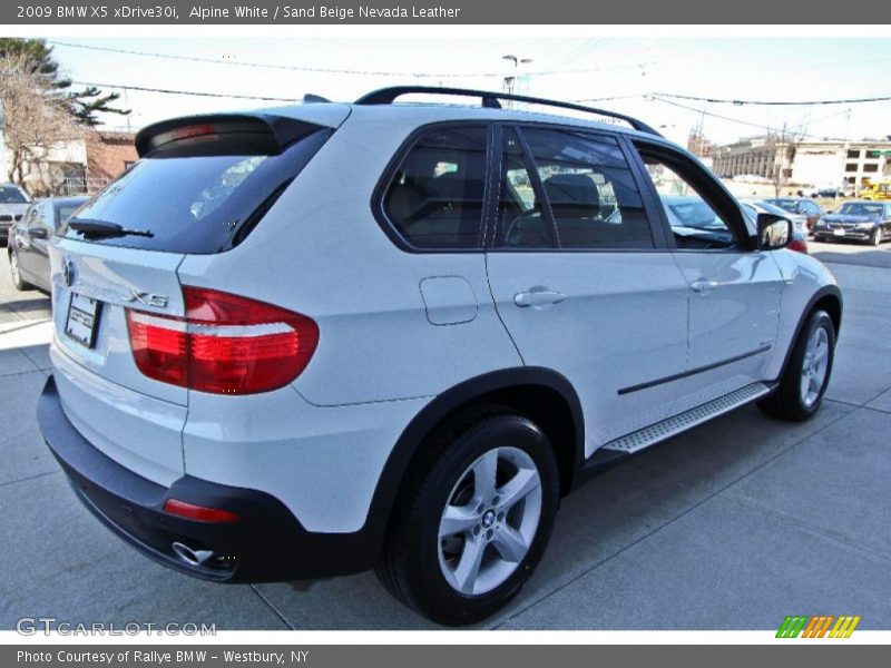 Alpine White / Sand Beige Nevada Leather 2009 BMW X5 xDrive30i