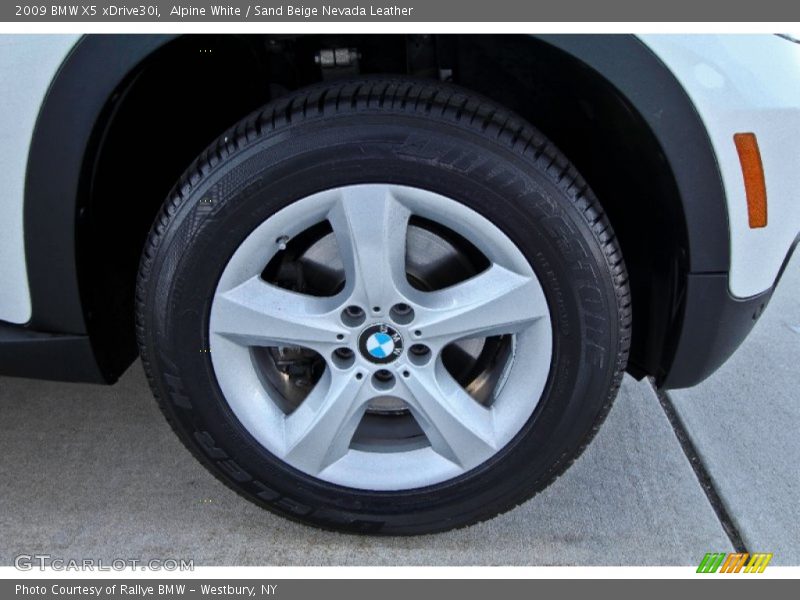 Alpine White / Sand Beige Nevada Leather 2009 BMW X5 xDrive30i