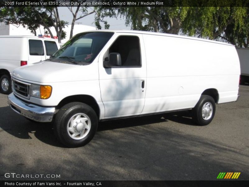 Oxford White / Medium Flint 2005 Ford E Series Van E350 Super Duty Cargo Extended