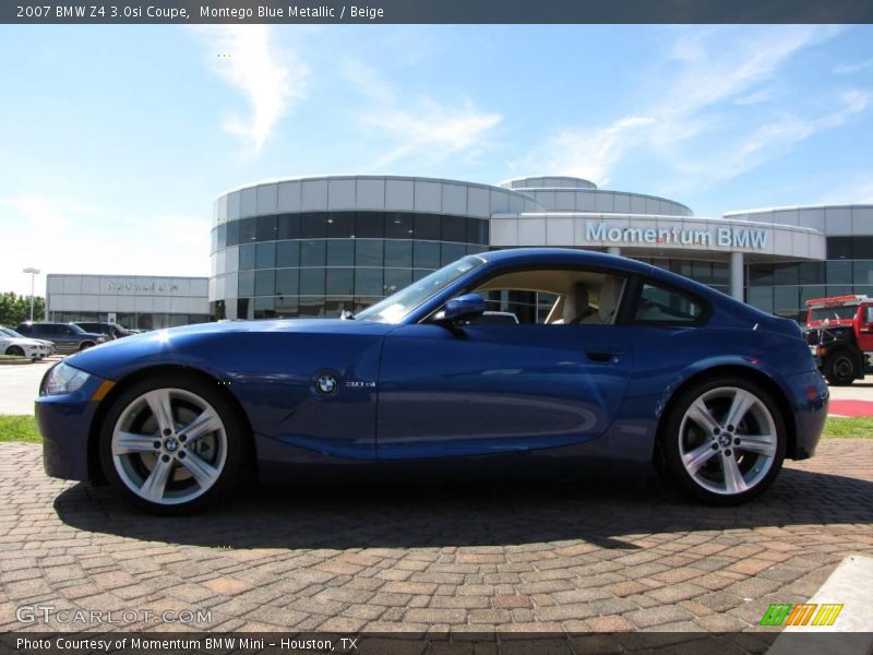Montego Blue Metallic / Beige 2007 BMW Z4 3.0si Coupe